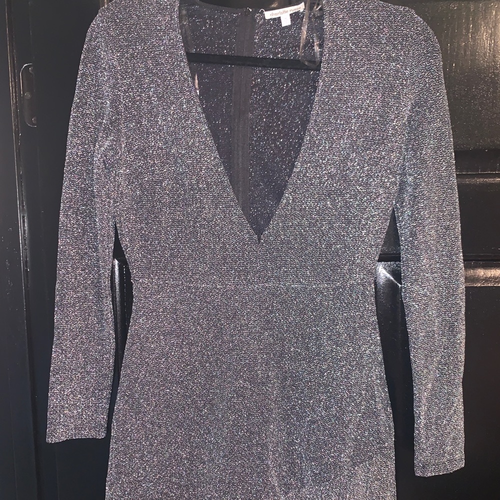A black/ silver sparkly romper!